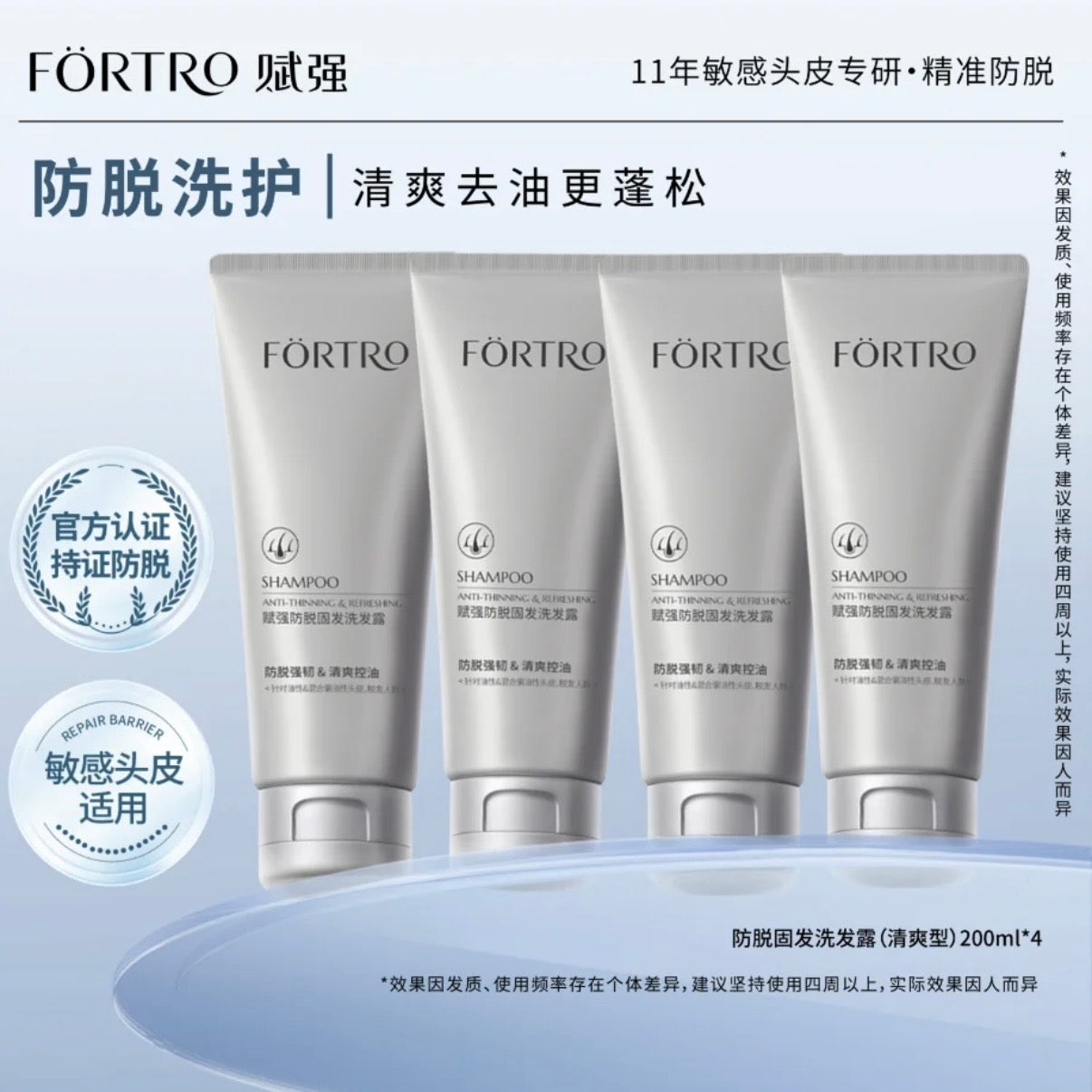 FORTRO Anti-Thinning & Refreshing Shampoo